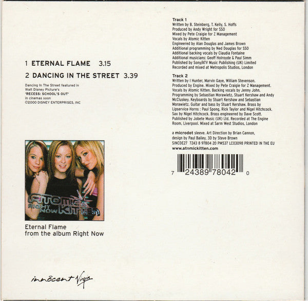 Atomic Kitten : Eternal Flame (CD, Single)