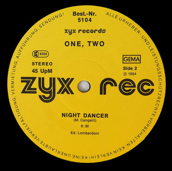 One, Two : Dance All Days (12")
