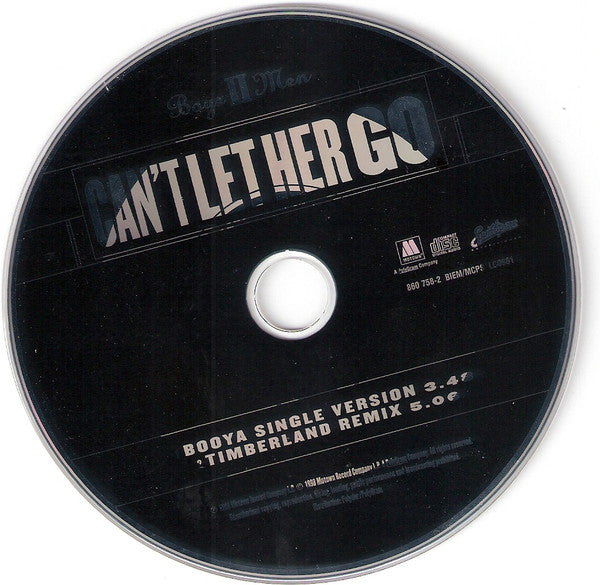 Boyz II Men : Can't Let Her Go (CD, Single, Car)