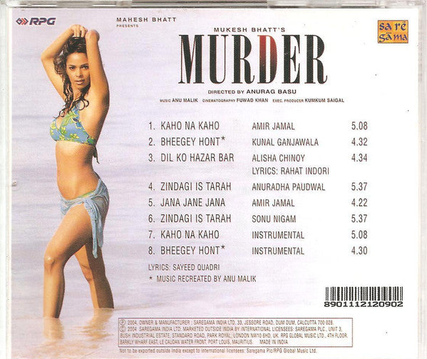 Anu Malik : Murder (CD)