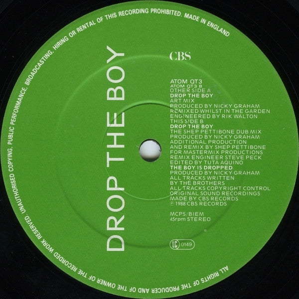 Bros : Drop The Boy (Art Mix) (12")