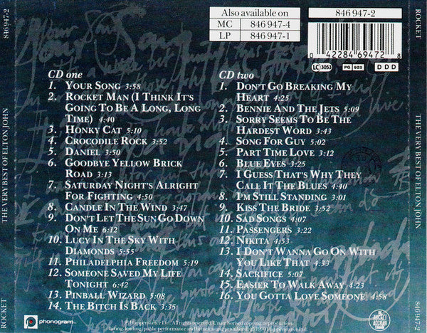 Elton John : The Very Best Of Elton John (2xCD, Comp)