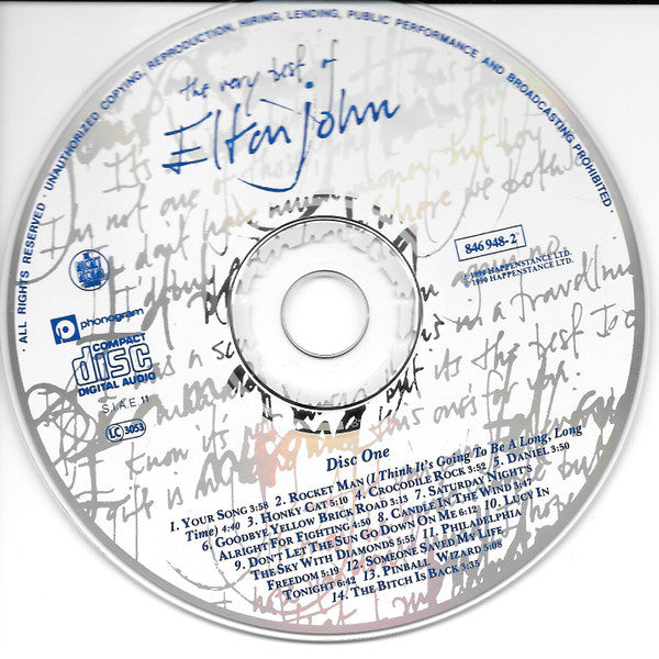 Elton John : The Very Best Of Elton John (2xCD, Comp)