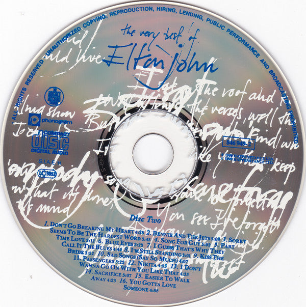 Elton John : The Very Best Of Elton John (2xCD, Comp)