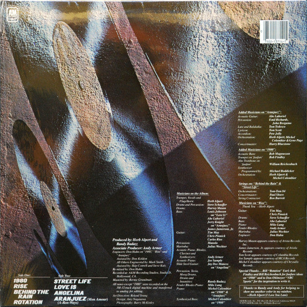 Herb Alpert : Rise (LP, Album, RE, Ter)