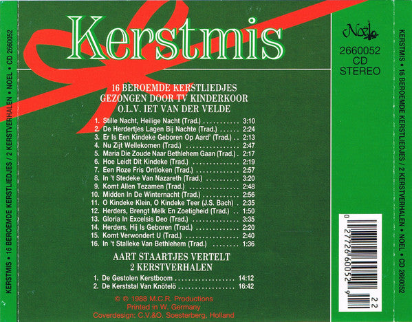 T.V. Kinderkoor o.l.v. Iet van der Velde / Aart Staartjes : Kerstmis (CD, RE)