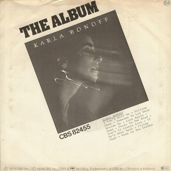 Karla Bonoff : I Can't Hold On (7", Single)
