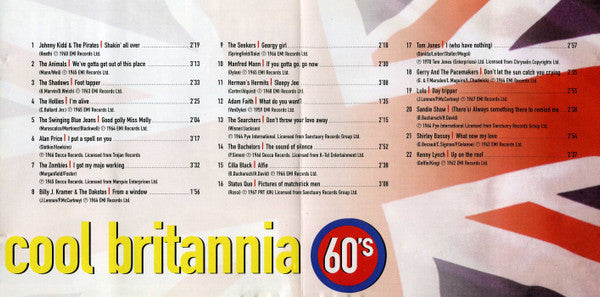Various : Cool Britannia Britain's Best From The 60's (CD, Comp)