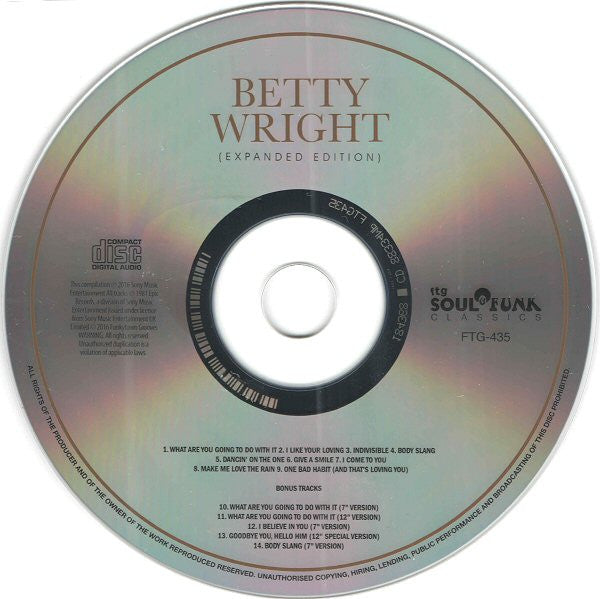 Betty Wright : Betty Wright (CD, Album, Ltd, RE, RM, Exp)