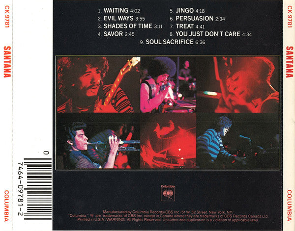 Santana : Santana (CD, Album, RE, RP)
