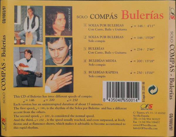 Manuel Salado : Solo Compás - Bulerias (CD)