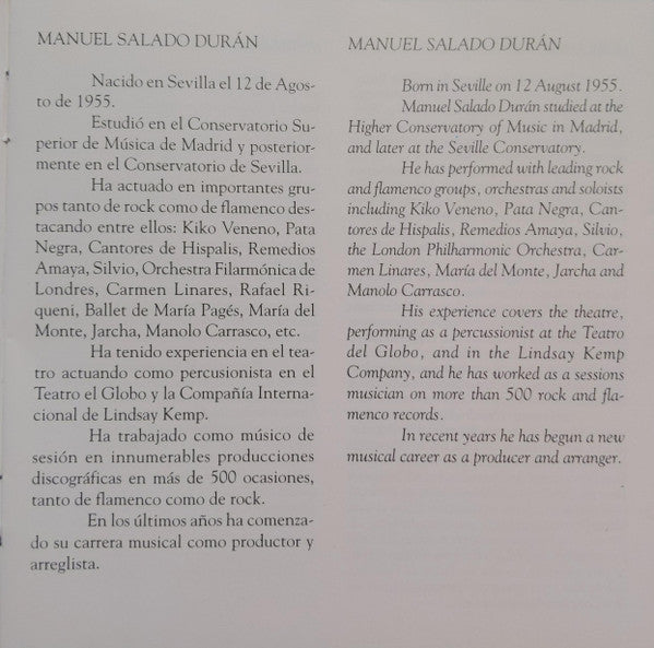 Manuel Salado : Solo Compás - Bulerias (CD)