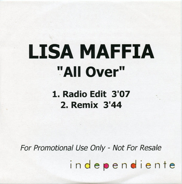 Lisa Maffia : All Over (CDr, Single, Promo)