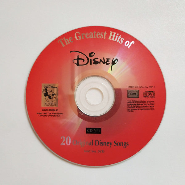 Various : The Greatest Hits Of Walt Disney (2xCD, Comp)