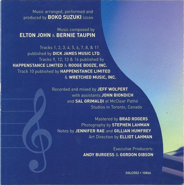 Boko Suzuki : Elton John A Piano Tribute By Boko Suzuki (CD, Album)