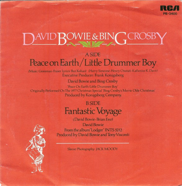 David Bowie & Bing Crosby : Peace On Earth / Little Drummer Boy (7", Single)