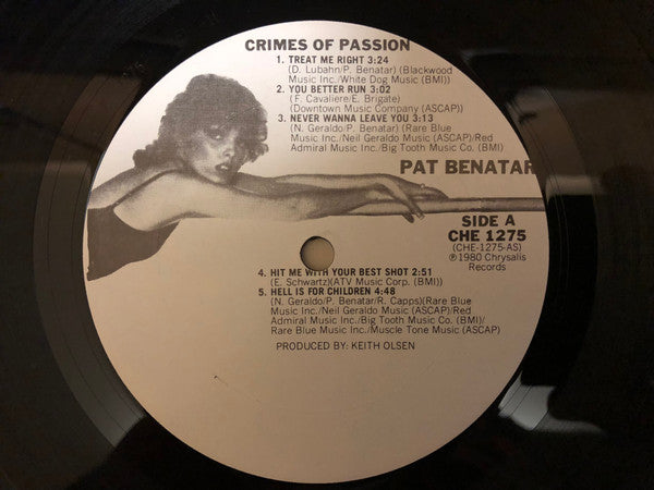Pat Benatar : Crimes Of Passion (LP, Album, Club, Col)