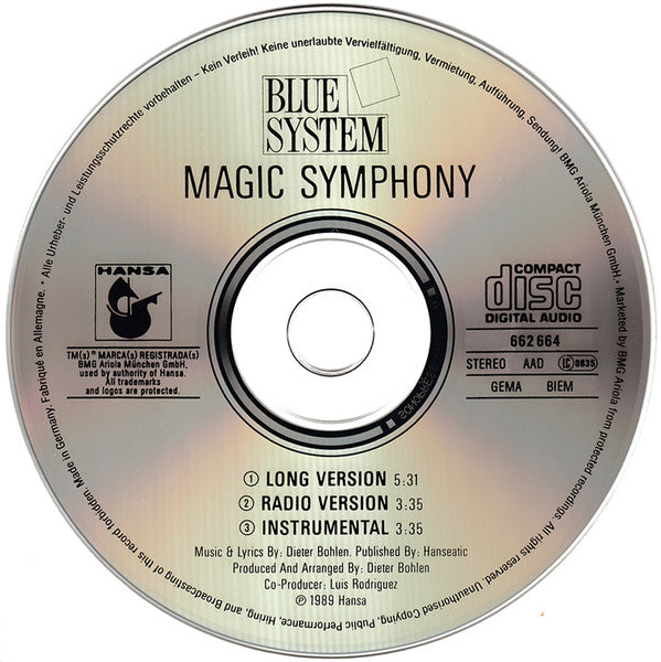 Blue System : Magic Symphony (CD, Maxi)