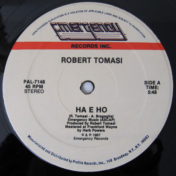 Robert Tomasi : Ha E Ho (12", Single)