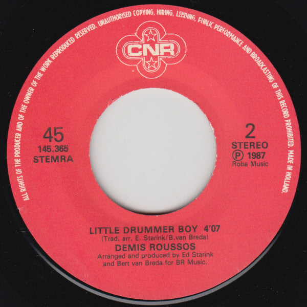 Demis Roussos : Silent Night (7", Single)