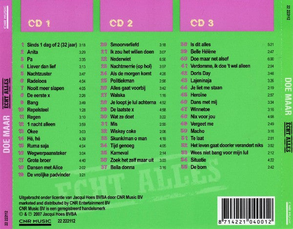 Doe Maar : Écht Alles (3xCD, Comp)