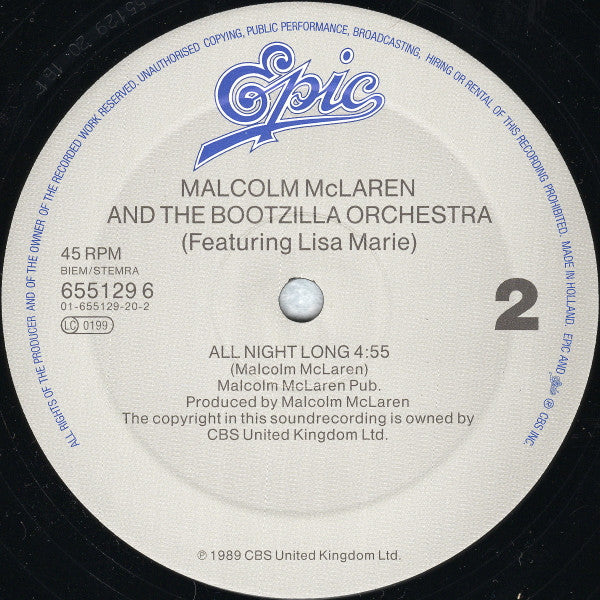 Lisa Marie With Malcolm McLaren And The Bootzilla Orchestra : Something's Jumpin' In Your Shirt (12", Maxi)