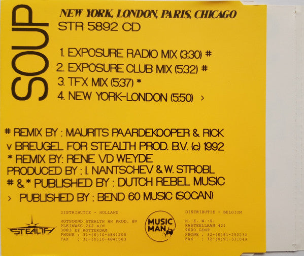 Soup : New York, London, Paris, Chicago (CD, Maxi)