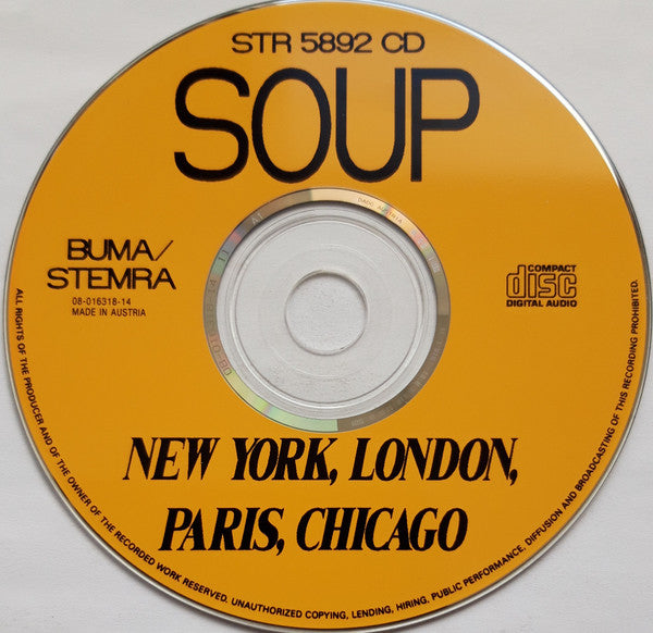 Soup : New York, London, Paris, Chicago (CD, Maxi)