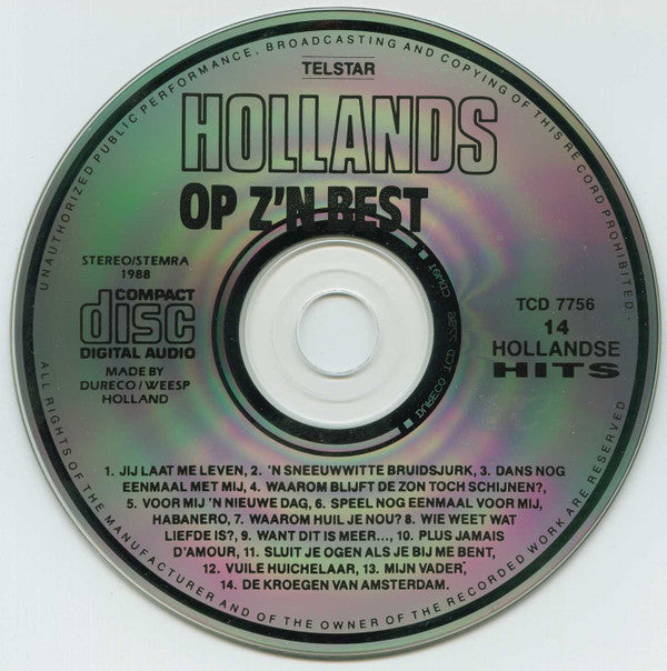 Various : Hollands Op Z'n Best (CD, Comp)