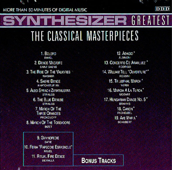 Ed Starink : Synthesizer Greatest - The Classical Masterpieces (CD, Album)