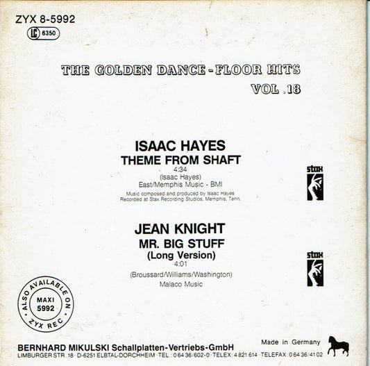 Isaac Hayes / Jean Knight : The Golden Dance-Floor Hits Vol. 18 (CD, Maxi, Car)