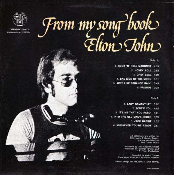 Elton John : From My Song Book (LP, Comp)