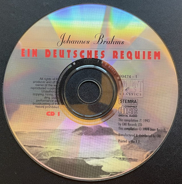 Johannes Brahms / Robert Schumann - Jessye Norman, Jorma Hynninen, London Philharmonic Choir & London Philharmonic Orchestra, Klaus Tennstedt : Ein Deutsches Requiem / Requiem - Requiem For Mignon (2xCD, Album, Comp)