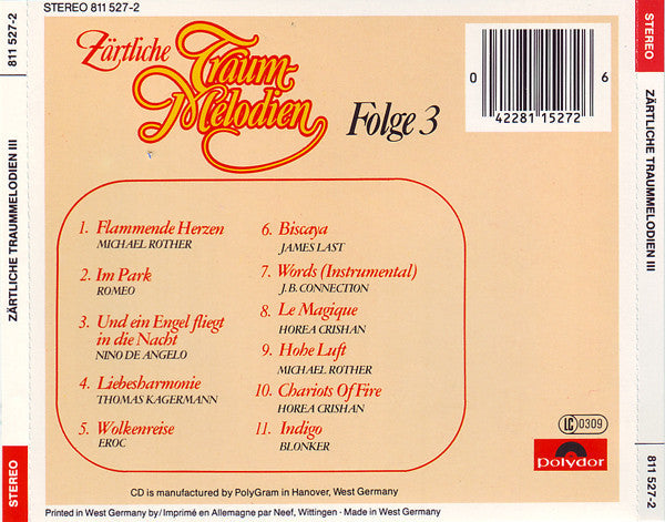 Various : Zärtliche Traummelodien Folge 3 (CD, Comp, Red)