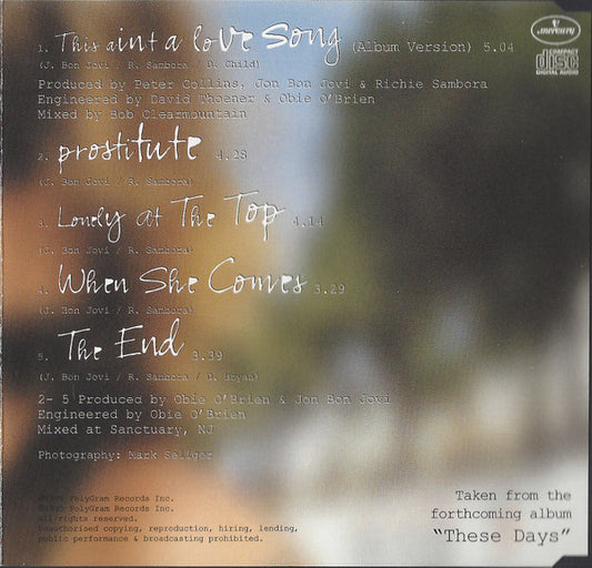 Bon Jovi : This Ain't A Love Song (CD, Maxi)