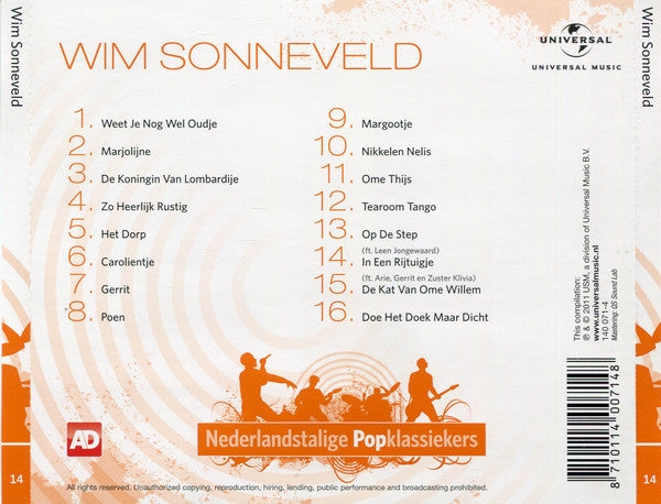 Wim Sonneveld : Nederlandstalige Popklassiekers (CD, Comp)