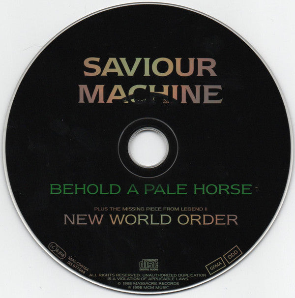 Saviour Machine : Behold A Pale Horse (CD, EP)