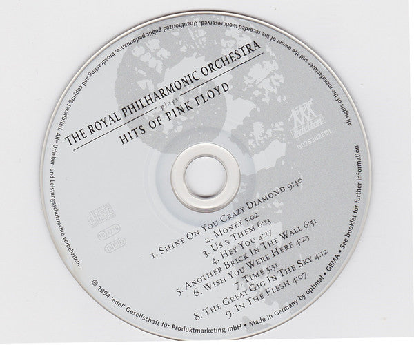 Royal Philharmonic Orchestra : Plays Hits Of Pink Floyd (CD)