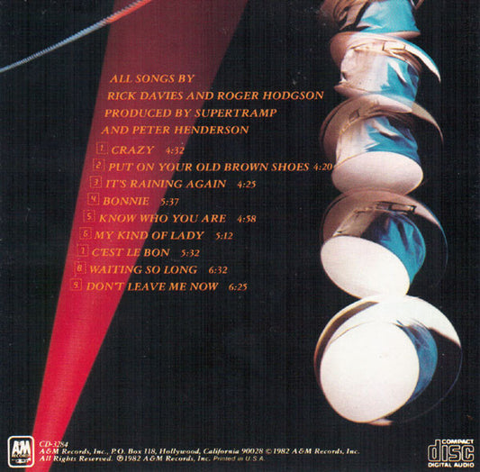 Supertramp : "...Famous Last Words..." (CD, Album)