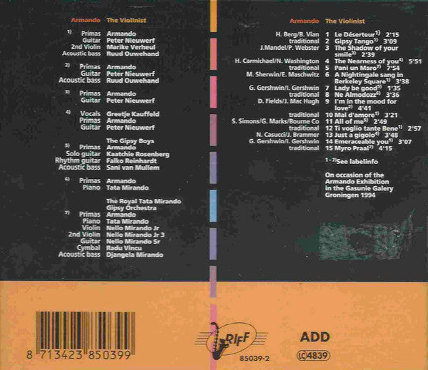 Armando (18) : The Violinist (CD, Album)