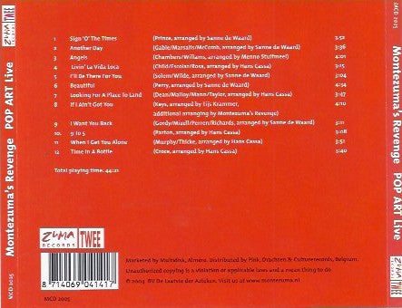 Montezuma's Revenge : Pop Art Live (CD, Album)