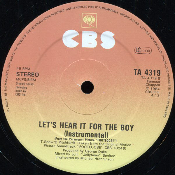 Deniece Williams : Let's Hear It For The Boy  (12")
