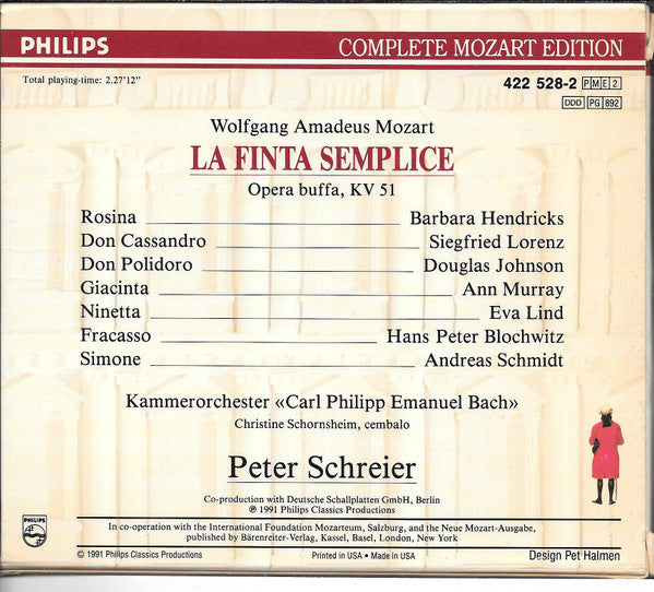 Wolfgang Amadeus Mozart : La Finta Semplice  (2xCD, Album + Box, Sli)