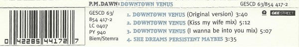 P.M. Dawn : Downtown Venus (CD, Single)