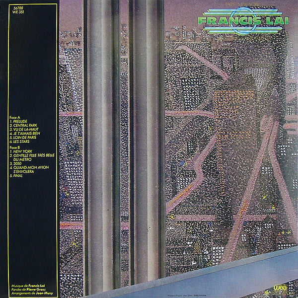 Francis Lai : Paris - New-York (LP, Album, Gat)