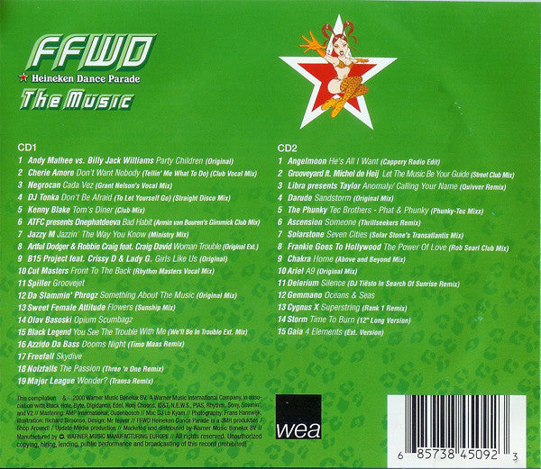 Various : Fast Forward Heineken Dance Parade - The Music (2xCD, Mixed)