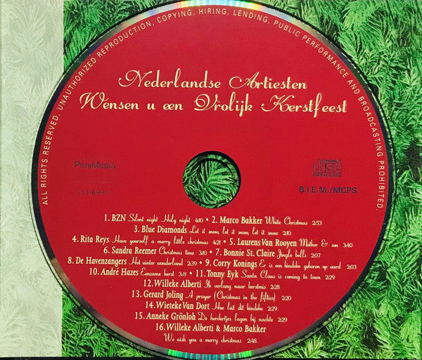 Various : Nederlandse Artiesten Wensen U Een Vrolijk Kerstfeest (CD, Comp)