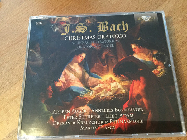 J.S. Bach*, Arleen Augér*, Annelies Burmeister, Peter Schreier, Theo Adam, Dresdner Kreuzchor, Dresdner Philharmonie, Martin Flämig : Weihnachtsoratorium BWV 248 (3xCD, Album)