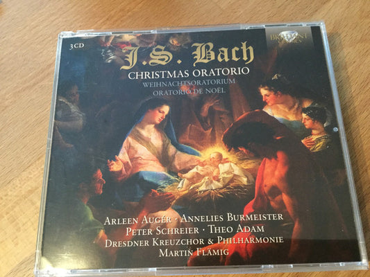 J.S. Bach*, Arleen Augér*, Annelies Burmeister, Peter Schreier, Theo Adam, Dresdner Kreuzchor, Dresdner Philharmonie, Martin Flämig : Weihnachtsoratorium BWV 248 (3xCD, Album)