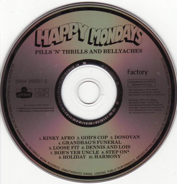Happy Mondays : Pills 'N' Thrills And Bellyaches (CD, Album, RE)